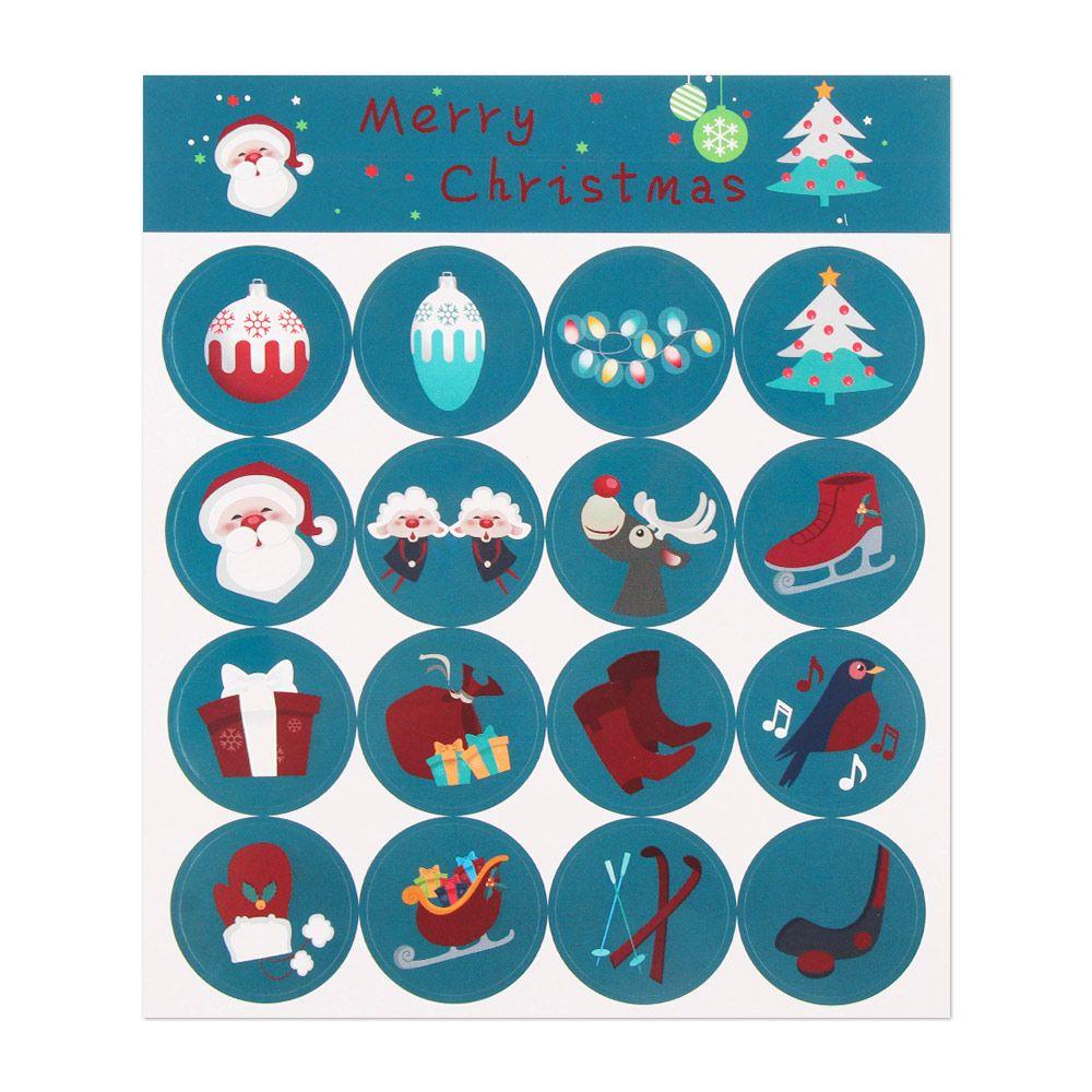 Solighter 160pcs 3CM Kemasan Sticker Gift DIY Handmade Tag Natal