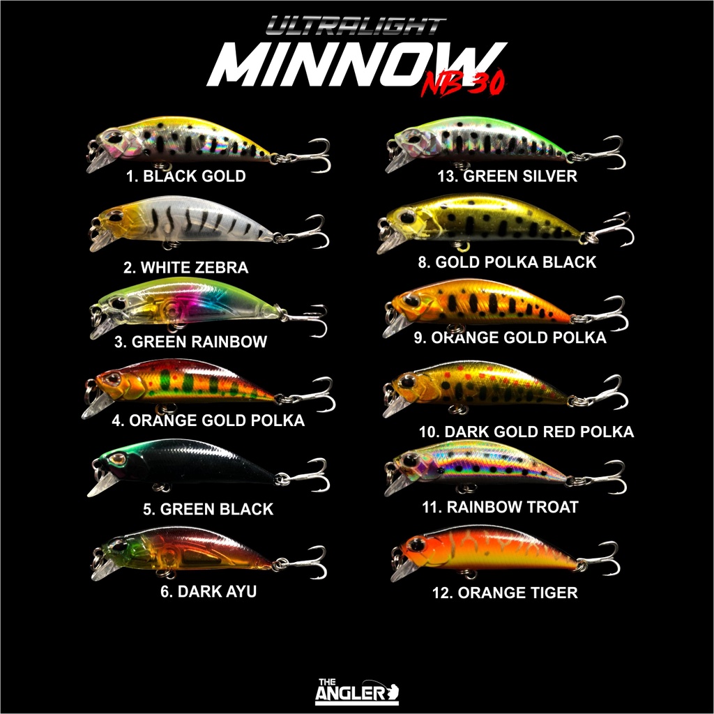 Minnow UL 5,7 cm Berat 5gram Umpan Casting Andalan Anti Boncos lebih Killer dari Duo Ryuki