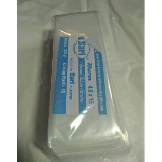 Plastik es ukuran 4.5x15