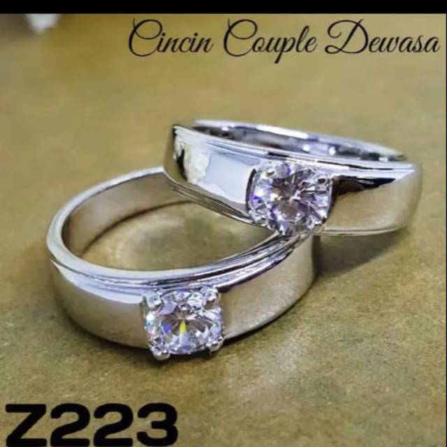 Xuping cincin coupel lapis emas 24k 0105