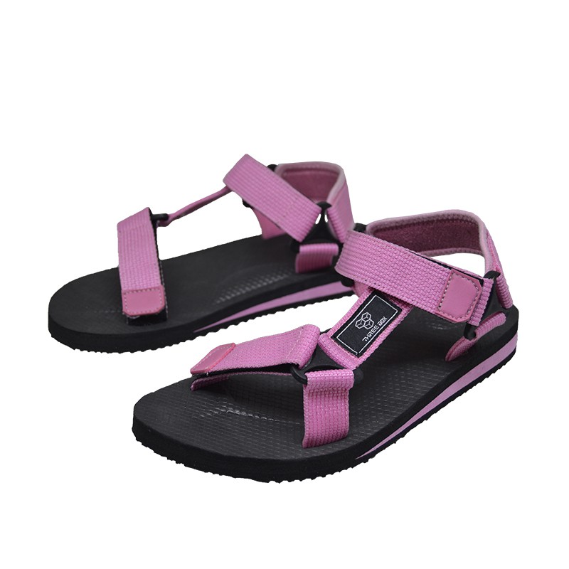 THREE BOX - Sandal Gunung Tali Massive Wanita BlackPink Traveling Hiking Outdoor Medium Jumbo ORIGINAL