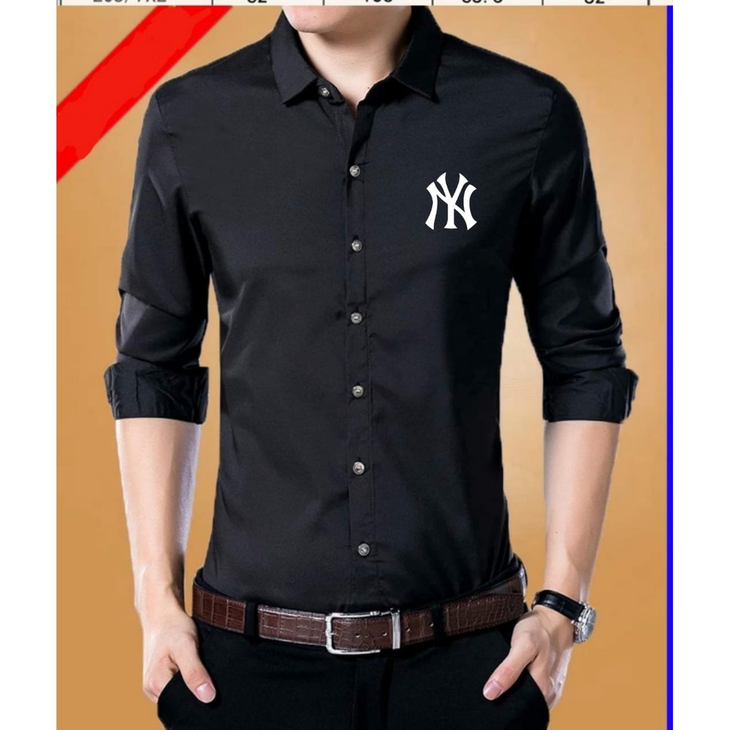 JOSJOLI_STORE/Kemeja NY/Fashion Pria/Pakaian Pria Dewasa Lengan Panjang/Size L