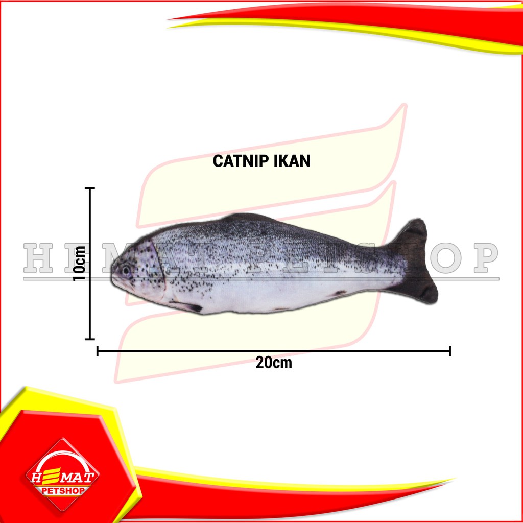 Mainan Kucing Anjing Gigitan Pet Toy Cat Nip Catnip Fish Ikan Murah