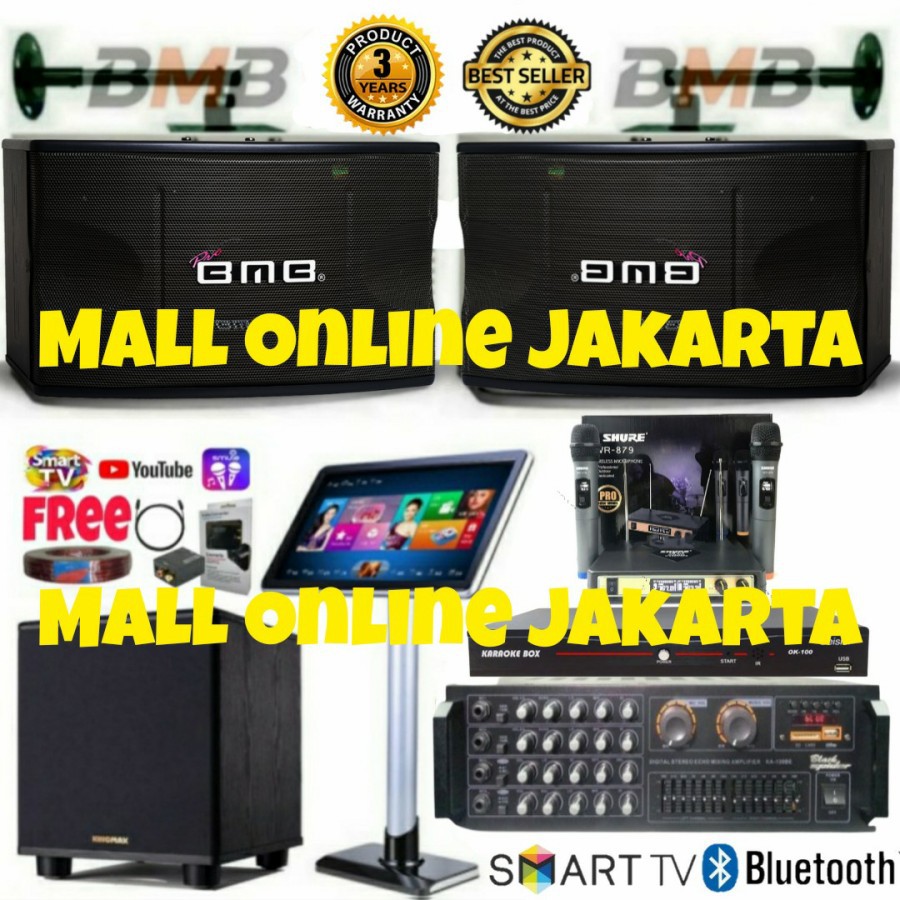 Paket karaoke bmb 10 inch sound system fullset Original