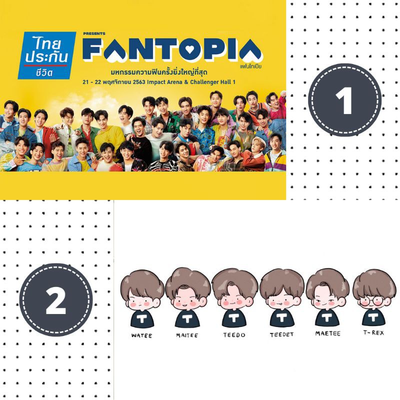 Poster GMMTV BL Series Thai Actor BrightWin TayNew OffGun SingKit PodKhaotung Fantopia ITMT