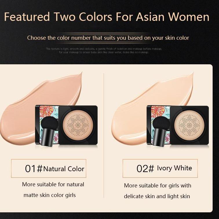 [BISA COD] Beauty Cream Images Bedak Glowing Anti Air Tahan Lama Korea - Foundation Ori Waterproof / Bedak Basah Powder Images BB Cream Korea Original Mushroom Cushion Foundation / Bukan Bedak Padat