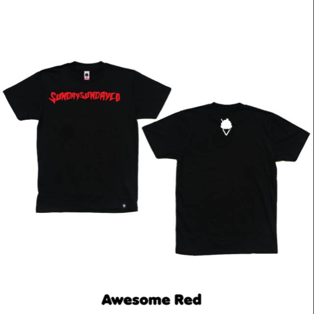 T-SHIRT / Kaos Distro SundaySundayCo Original (Awesome Red)