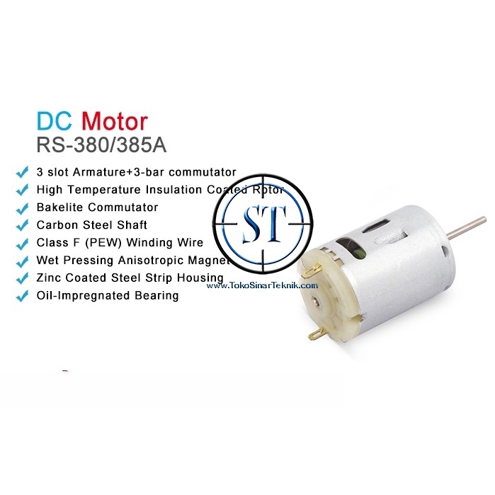 High Speed Motor RS-380 Large Torque Motor Dc Super Car 24000Rpm And Ship Model RS380 380