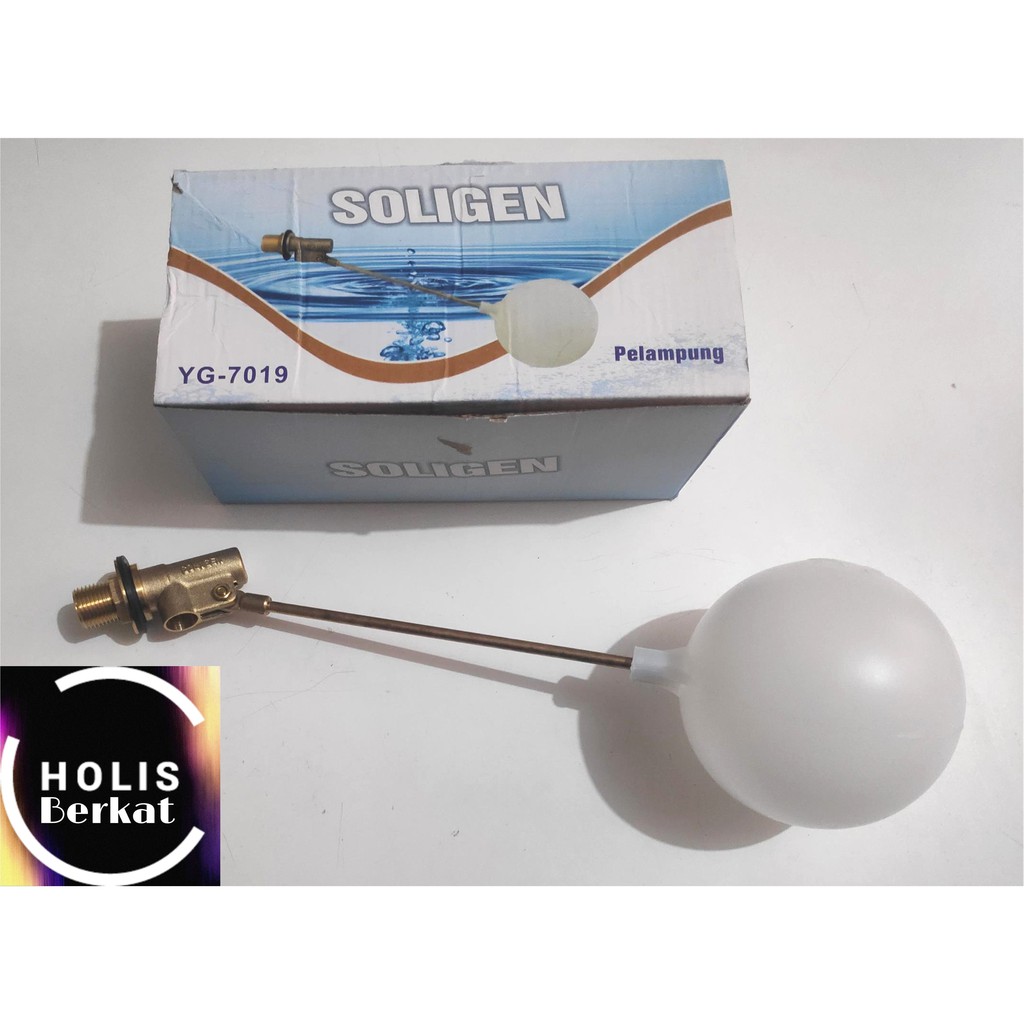 Pelampung Toren Bola Soligen 1/2&quot; Bahan Kuningan