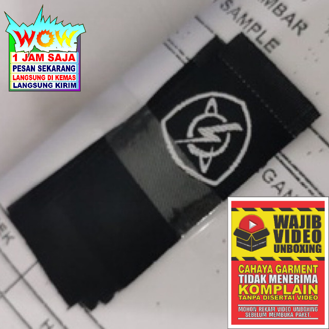 

PLANET SURF WOVEN RAJUT LABEL SLIP BORDIR COTTON SUPER PREMIUM CO 1X DI KIRIM 600PCS