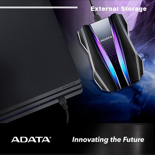 Adata HD770G RGB 1TB - Hardisk Eksternal External Antishock Waterproof