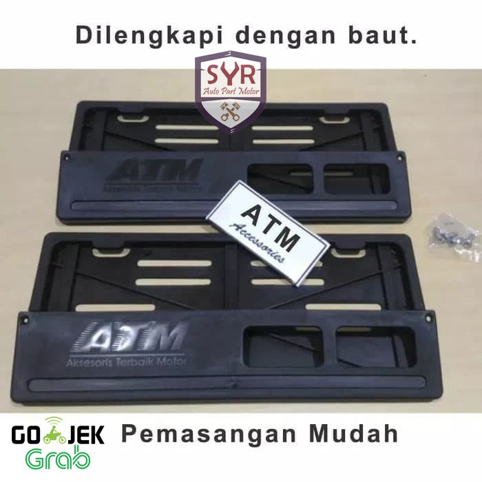 TEMPAT DUDUKAN TATAKAN PLAT NOMOR MOTOR UNIVERSAL BAHAN TEBAL DAN KUAT KUALITAS 100% BAGUS ATM