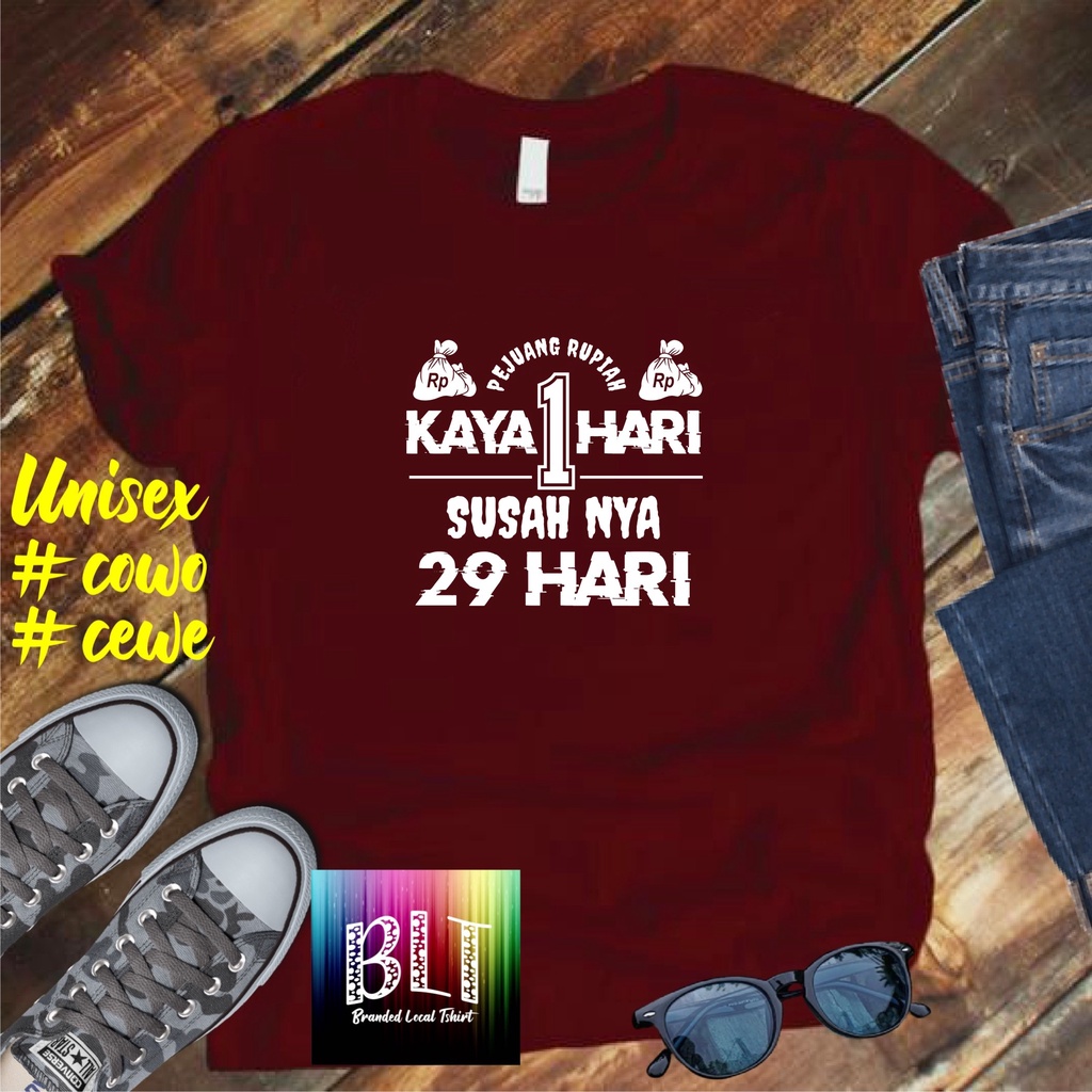 Cod Gratis Ongkir Kaos KAYA 1 HARI /KAOS EKSPRESI distro KAOS BANDUNG MURAH KAOS DISTRO MURAH HIT MURAH NAMPOL GRATIS ONGKIR PROMO MURAH KAOS PAKAIAN PRIA TERLARIS/KAOS HITS/KAOS BANDUNG/KAOS MURAH/KAOS PAKAIAN PRIA PAKAIAN WANIT