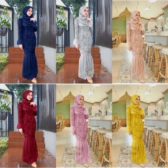 MAXI CHRISTALIA BRUKAT mF / DRESS DUYUNG BRUKAT