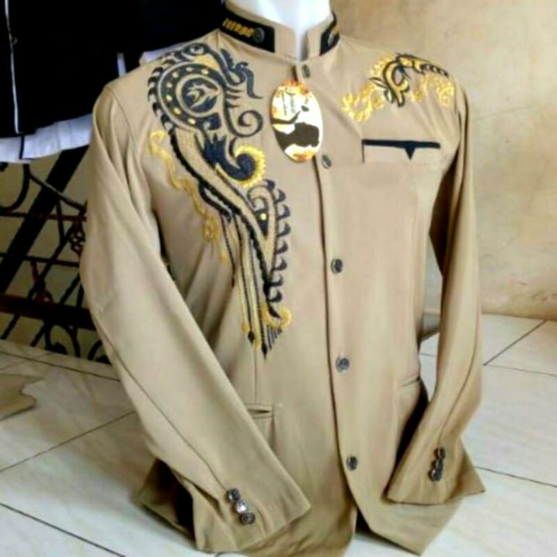 Koko Jasko Jas koko bordir modern / Baju muslim pria / Koko bordir Exlusive / Seragam keluarga / 234