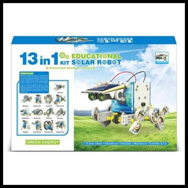 Robot Transforming Solar cell 13 in 1 Mainan Edukasi Robotic Y3525