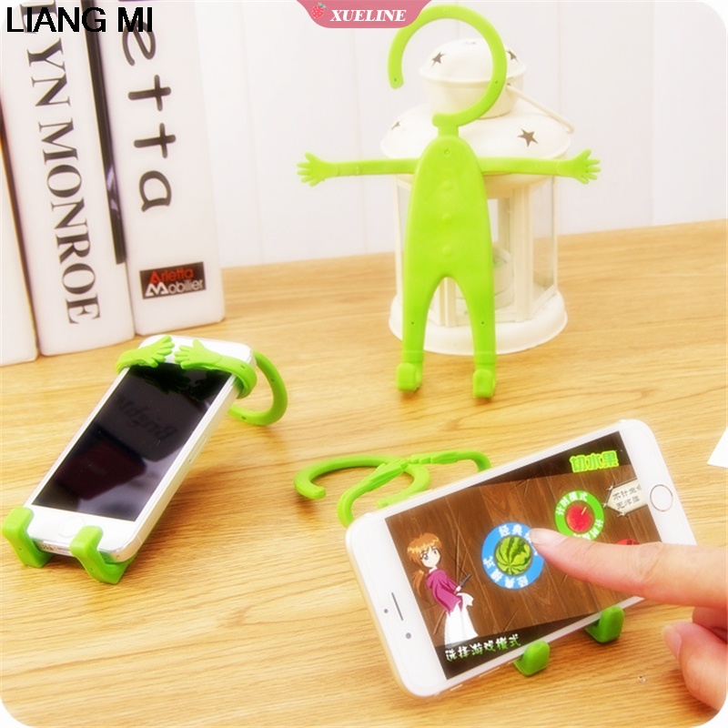 Stand Holder Handphone Universal Bahan Silikon Flexible Untuk Mobil