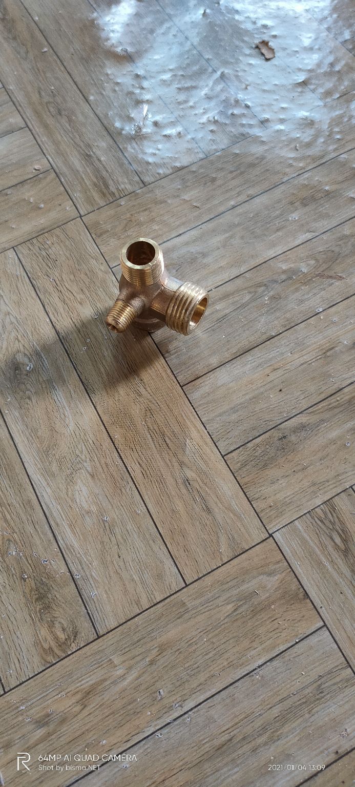 Check Valve Kompresor One Way 1/2 X 3/8 X 1/8 Inch Drat Luar