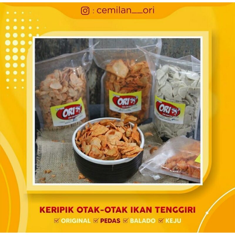 Jual Keripik Otak Otak Ikan Tenggiri Asli Indonesia Shopee Indonesia