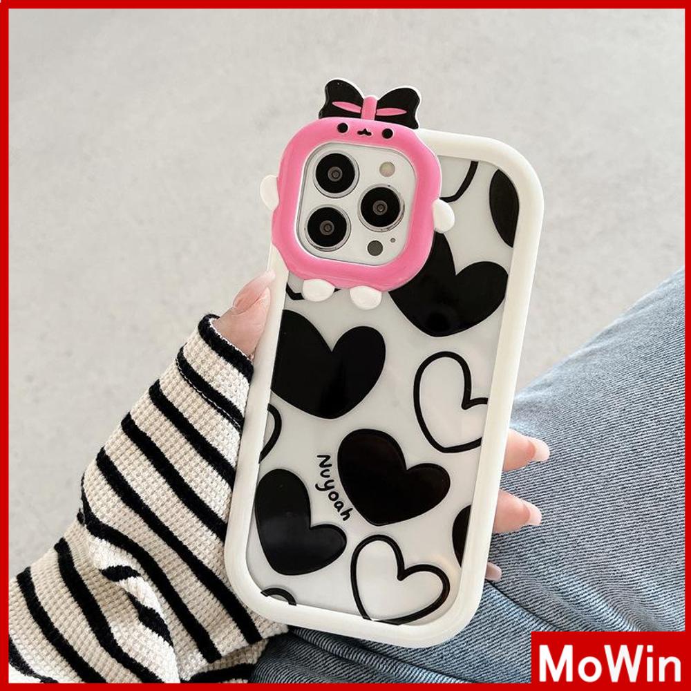 iPhone Case Silicone Soft Case Clear Case Airbag Shockproof Protection Camera Shiny Feel Love Cartoon Cute Compatible For iPhone 11 Pro Max 13 Pro Max 12 Pro Max 7Plus xr XS Max