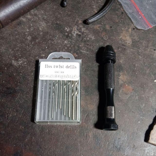 Bor Tangan Manual Dengan 10 Mata Bor