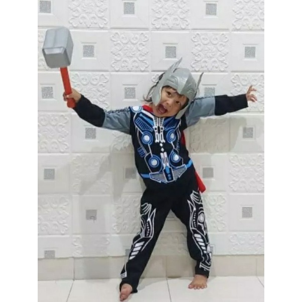 Kostum Baju Anak THOR PALU / KOSTUM BAJU THOR GRATIS TOPENG DAN PALU