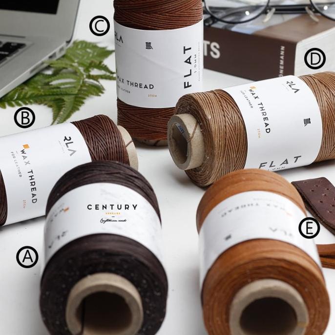 [[COD]] Wax Leather Thread 1mm ( Benang Kulit - LeatherCraft - Handmade ) TERPERCAYA Kode 1154