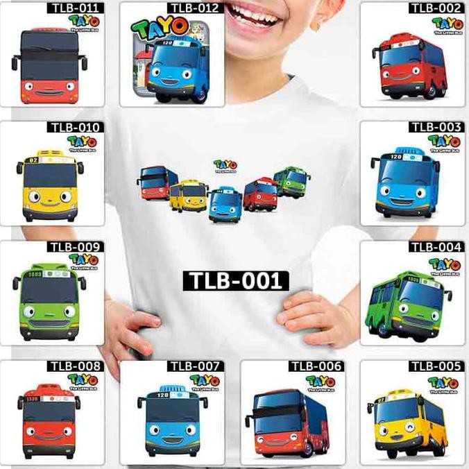 Diskon Baju Anak Tayo Little Bus | Kaos Cowo Cewe Laki Perempuan Pria Wanita Terbaru