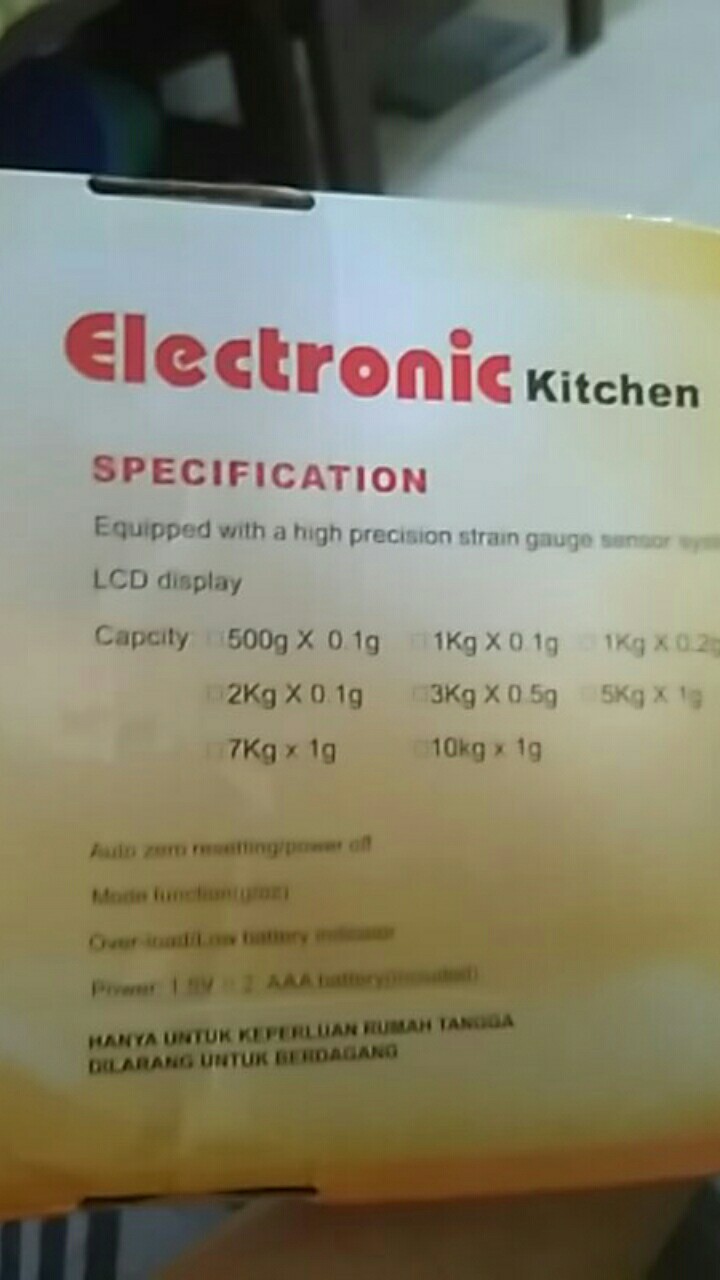 Timbangan Dapur / Timbangan Kue Bumbu Dapur Kopi / Timbangan Digital Elektronik - X477
