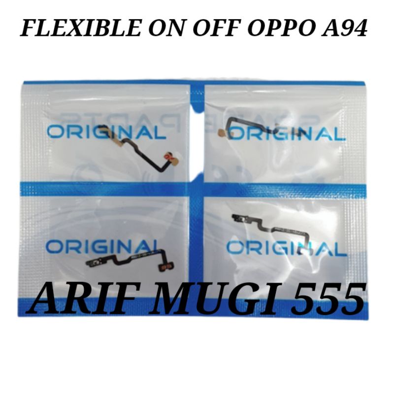 FLEXIBLE FLEXIBEL TOMBOL POWER ON OFF OPPO A94 ORIGINAL