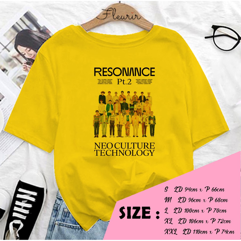 FLEURIR - NCT ALL RESONANCE PART 2 KAOS OVERSIZE KATUN KAOS WANITA DEWASA TUMBLR TEE UNISEX JUMBO