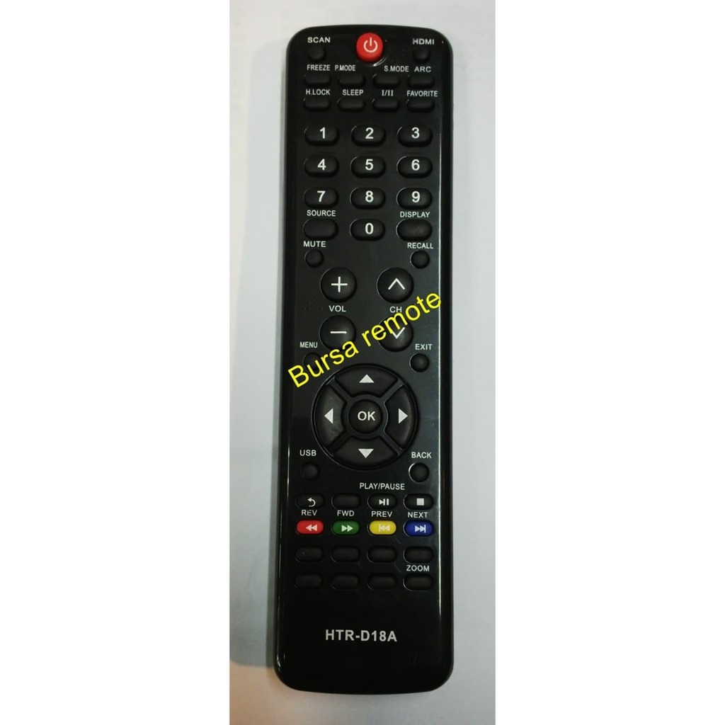 Remot / REMOTE TV SANYO Haier LCD LED D18A