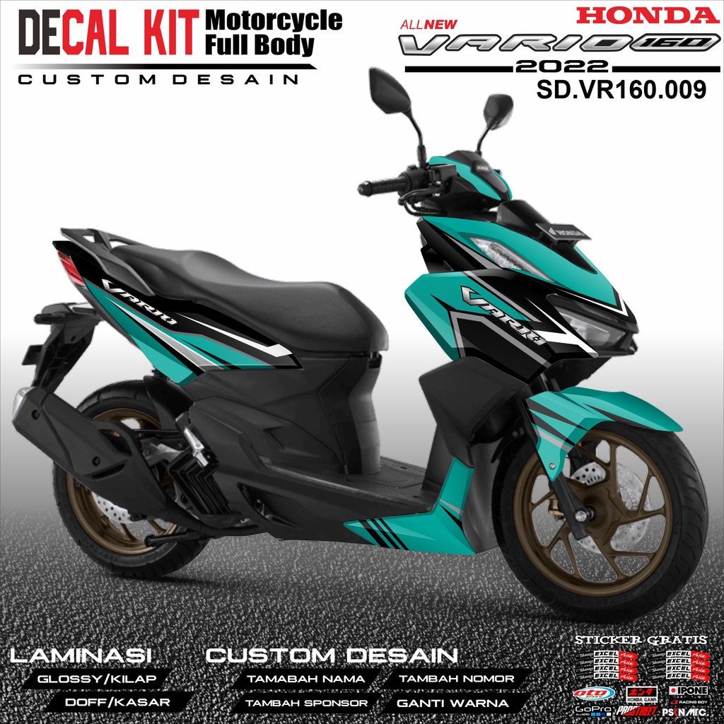 Decal VARIO 160 NEW 2022 - Dekal Stiker Striping Fullbody Fullblock List HONDA VARIO 160 NEW 2022 Cu
