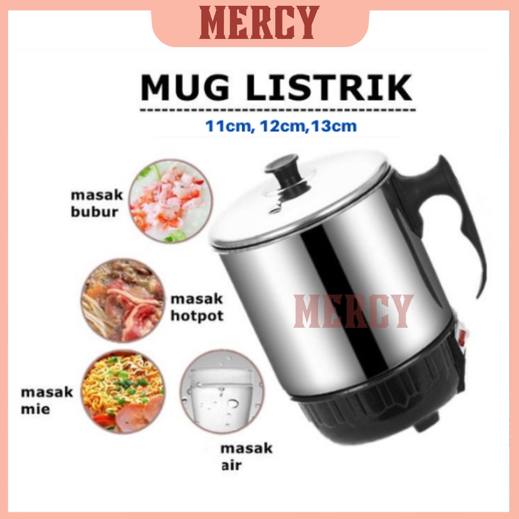 MUG LISTRIK STAINLESS/PEMANAS AIR/ MUG MINI/MUG LISTRIK SERBAGUNA PEMANAS KOPI