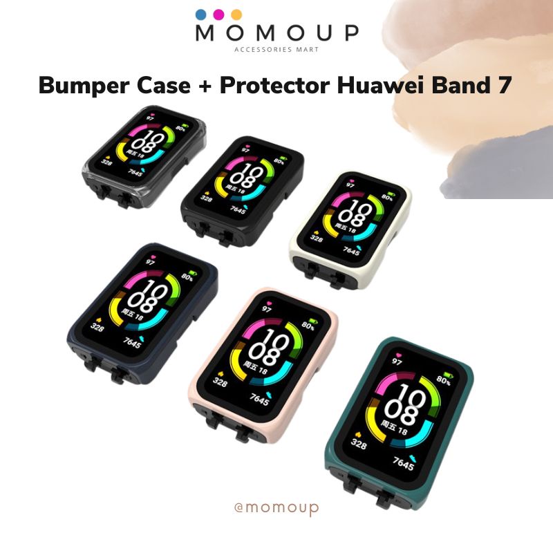 Bumper Case Huawei Band 7 Bumper Case Screen Protector Huawei Band 7 Casing Colors