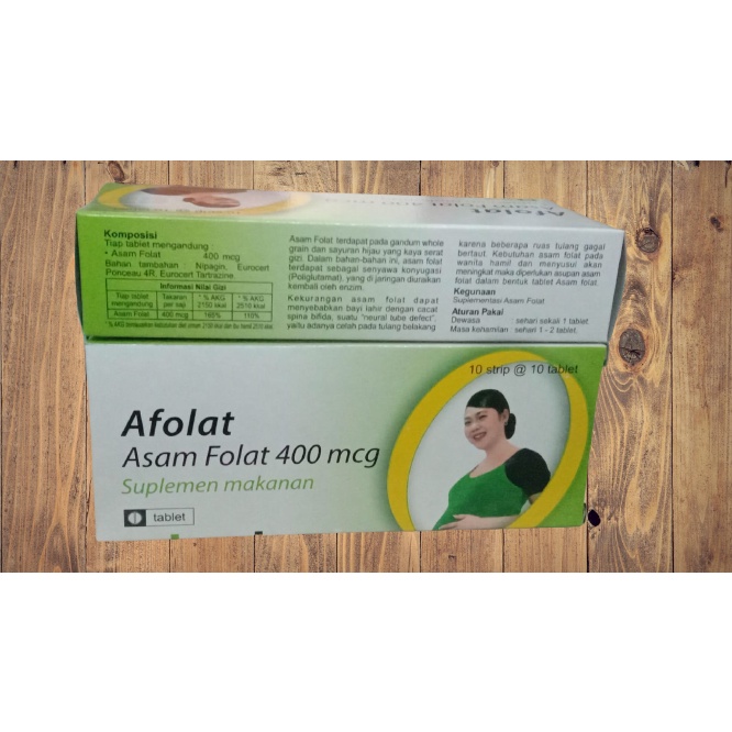 AFOLAT TABLET PER BOX (ASAM FOLAT 400 MCG)