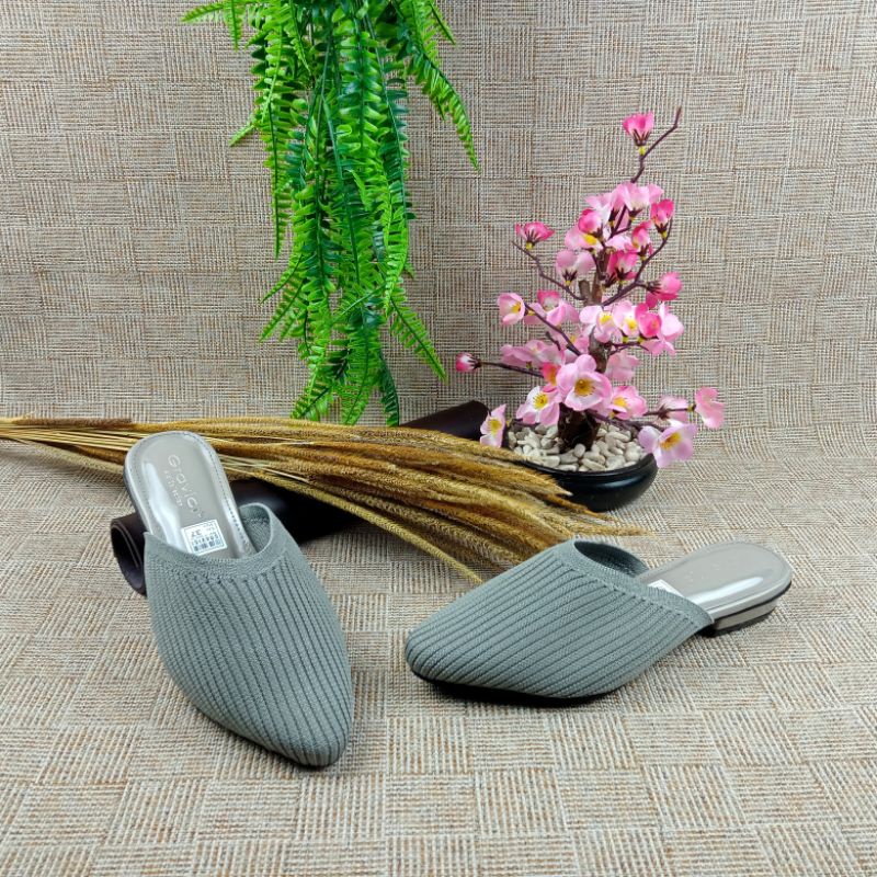 SANDAL FLAT WANITA / SANDAL TERBARU WANITA / SANDAL SLIP ON ENER 07