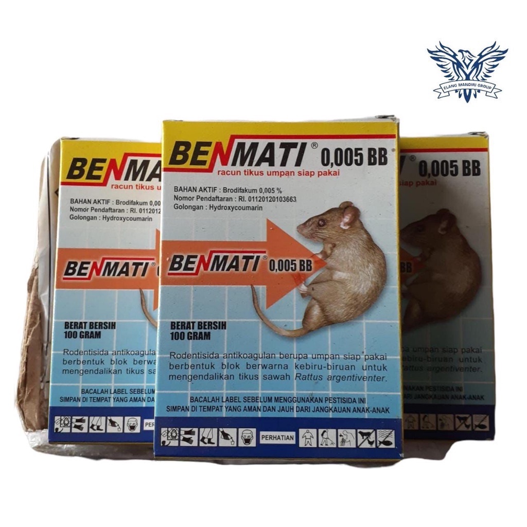 Racun Tikus Benmati 100gr Tikus Mati Tidak Berbau