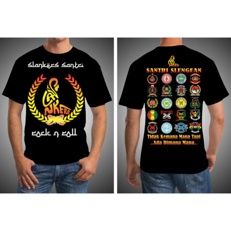 kaos slank,kaos Santri rock n roll,kaos slengean,kaos santri,kaos Slankers