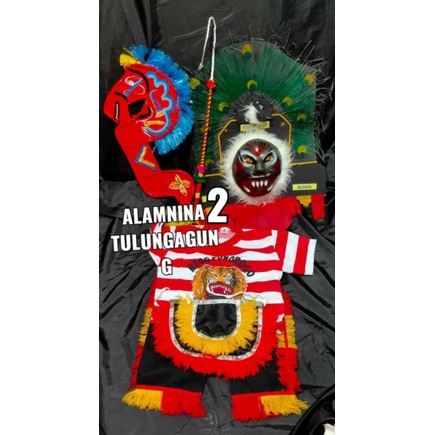 setelan kaos reog Ponorogo topeng dadak merak kuda lumping cambuk