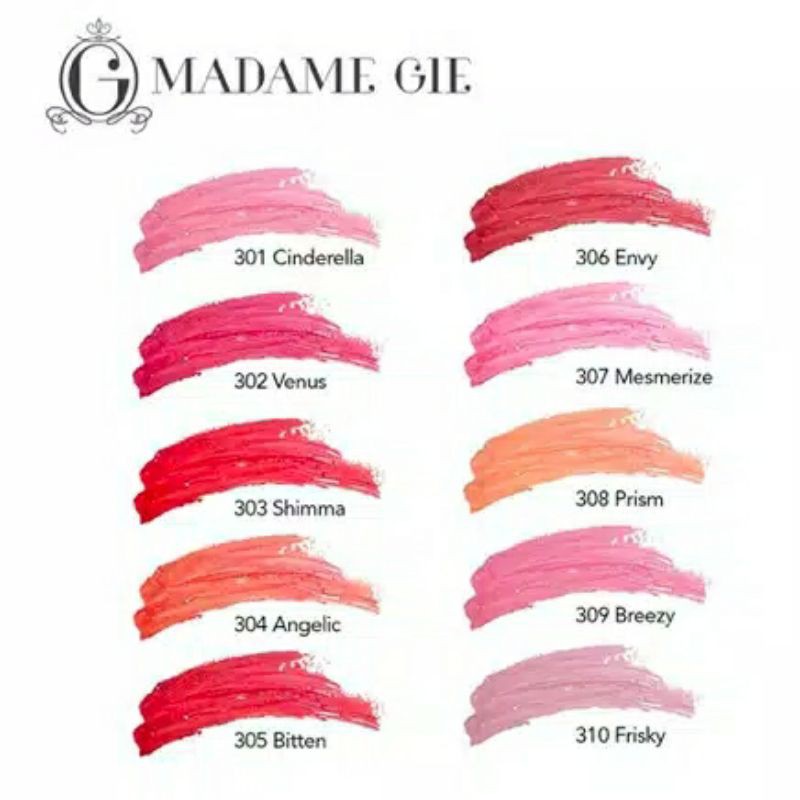 ☃Cutezz_Ching1☃Madame Gie Brilliant Moist Velvet &amp; Smooth Lip Liquide 4g - Lip Cream Brilliant