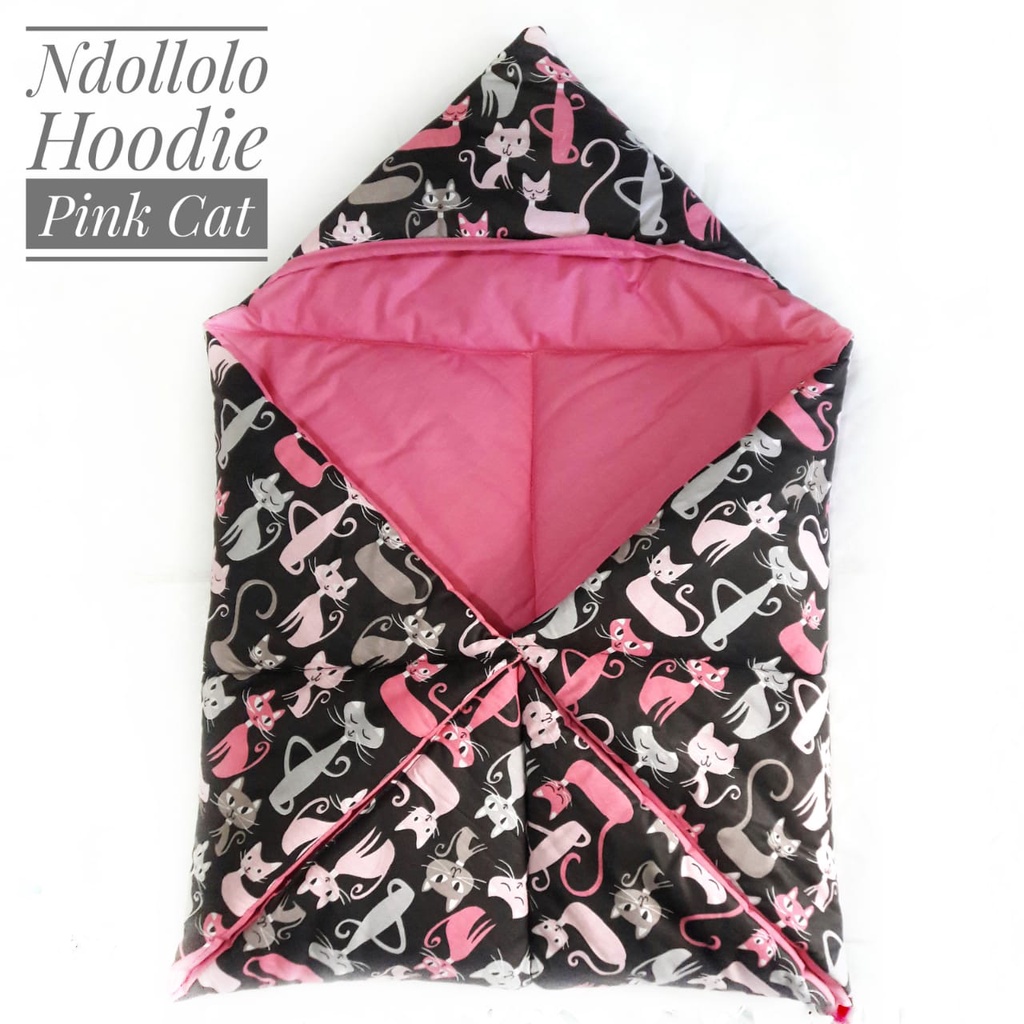 PREMIUM Selimut Bayi Model Topi / Hoodie Baby Blanket Lembut Isi Padding Tebal dan Empuk Ndollolo