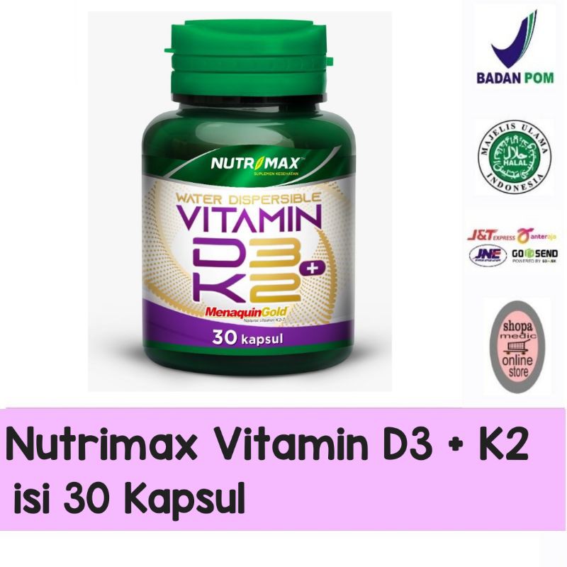 Nutrimax Vitamin D3 K2 Isi 30 Kapsul Shopee Indonesia