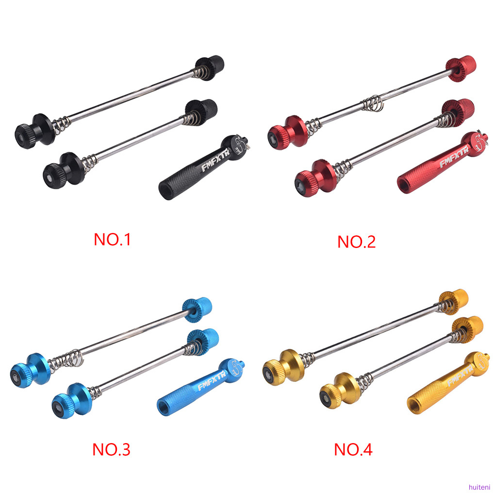 MTB Road Cycling Bike Quick Release Front Rear Wheel Hub Axle Axis Skewers Bicycle Accessories huiteni