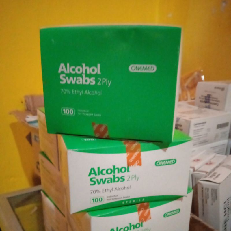 ALCOHOL SWABS SWAB 2PLY BOX ISI 100