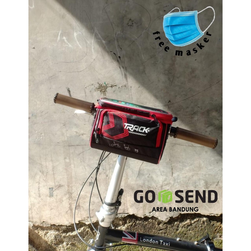 Tas handlebar kotak sepeda lipat