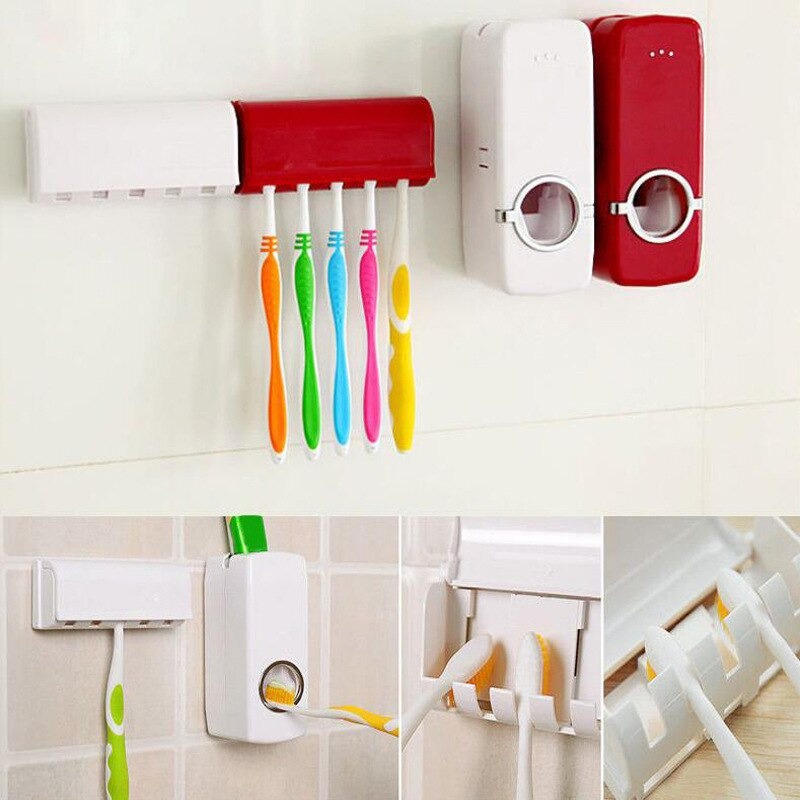 [ BISA COD ] Dispenser Odol Dan Tempat Sikat Gigi Toothpaste Dispenser Alat Pencet Odol Otomatis