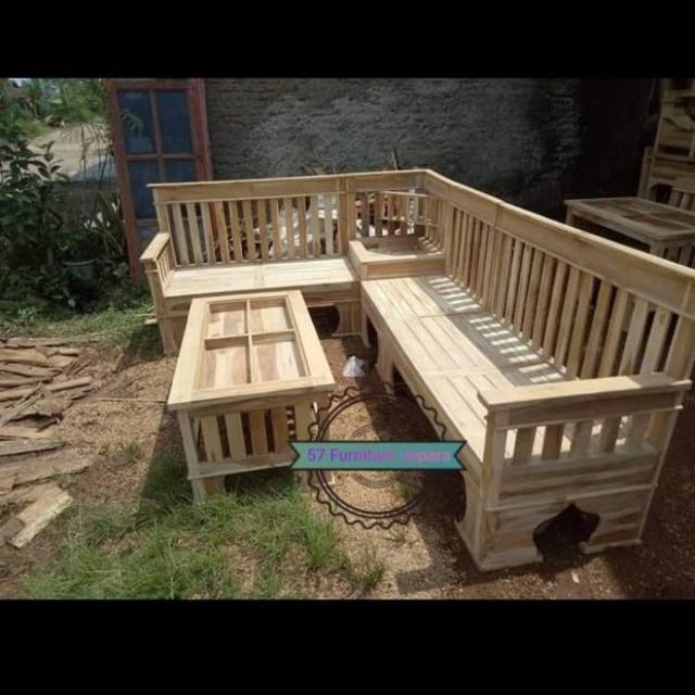 Kursi Tamu Minimalis /Kursi Sofa Jati/Kursi Tamu Jari Jari Mentahan