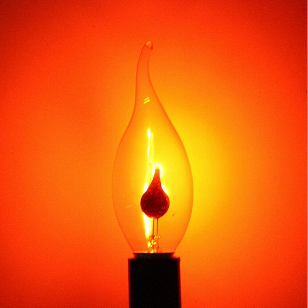 Orange Red Effect Flame Fire Light Vintage Kelap Kelip Dekorasi Novel Candle Tip Lamp E27 E14 Bohlam Edison Led220 230 240V