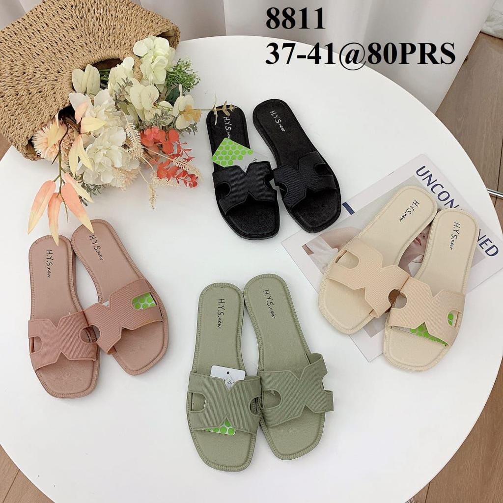 Sandal cewek terbaru 8811 Sendal remaja viral termurah SDLFW